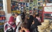 Inside a designated shop where people can redeem their pre-paid food vouchers from Concern. Photo: Concern Worldwide.