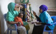 A nutrition center run by Concern Worldwide at Weydow, on the Afgoi Corridor, just outside Mogadishu in Somalia. Numbers of arrivals have been steadily increasing in recent weeks. as has the severity of cases of malnutrition. Photo: Concern Worldwide