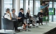 Panellists at Concern Worldwide's climate change and hunger event at City Hall, London.