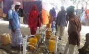 Concern WASH programme participants collecting water in Somalia. Photo: Feysal Abdisalan
