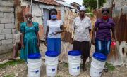 Concern distributed hygiene kits to residents in Port-au-Prince, Haiti.