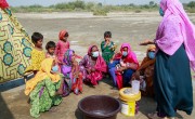 Rizwana (Nutrition Assistant) training people on handwashing. Photo: Ingenius Captures/Concern Worldwide