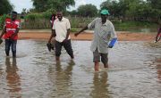Concern Worldwide team responding to flooding in Sitteb Village, Sudan Photo: Ibrahim Adam Osman / Concern Worldwide