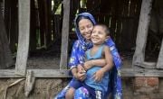 Halima Begum with her three-year-old son. Photo: Mohammad Rakibul Hasan/Concern Worldwide