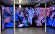 The immersive video wall brings to life the sights and sounds of daily living in DRC