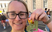 Helen with her medal!
