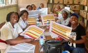 Training session conducted by global health fellows in Kenema, where clinicians learn how to embed a vital sign monitoring system across their wards. Photo Credit: Alice Jarvis/KGHP.