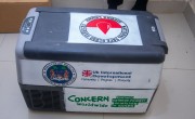 Blood Bank supplies at Moyamba Government Hospital. Photo: Kago Tshabota.
