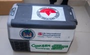 Blood Bank supplies at Moyamba Government Hospital. Photo: Kago Tshabota.