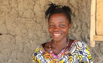 Salay Sesay was amongst the first in her village to contract the disease in Makelfa village, Tonkolili, Sierra Leone.  Photographer: Jennifer Nolan / Concern Worldwide