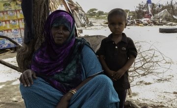 Roda Osman with her son Oman. Photo: Eamon Timmins/Concern Worldwide