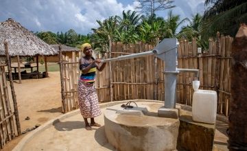 Hand dug well in Liberia Concern WASH programme