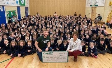 St Patricks & St Brigids Pirmary School raising a fabulous £500