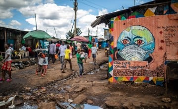 Street art in Kenya to spread awareness of the coronavirus pandemic 