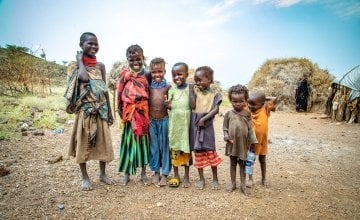 Seven friends from the village of Locheredome, Turkana, Nothern Kenya. Photo: Gavin Douglas