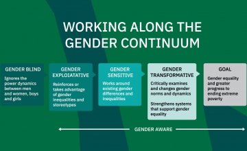 The gender continuum graphic. 