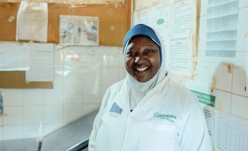 Moussa, the Chief Nursing Officer of the CSI (Integrated Health Centre of Koufantawa). Ollivier Girard/Concern Worldwide