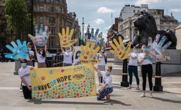 Crack the Crises campaigners ‘hand-in’ the #WaveOfHope