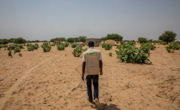 A tributary of Lake Chad. This water is saline so it has very little use other than for fishing in. It also provides another obstacle for Concern staff as they try reach the most remote communities in Chad. Photo: Gavin Douglas/Concern Worldwide