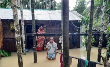 Floods in Cox's Bazaar in Bangladesh.