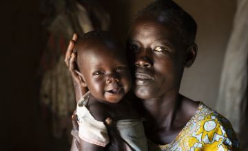 A mother and baby in South Sudan