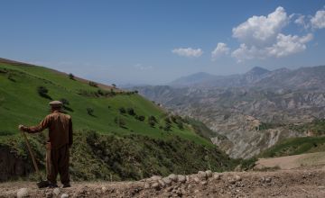 Landscape of rural province in Northern Afghanistan