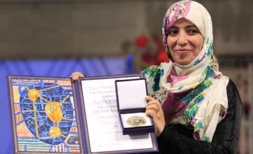 Tawakkol Karman, Yemeni journalist and women’s rights activist.