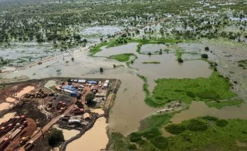 In 2021 South Sudan suffered severe flooding. “Over 200,000 people – more than a quarter of the local population in Unity State – have been forced to leave their homes as a result of rising flood waters”. Photo: Kirk Prichard/Concern Worldwide