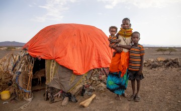 Lowiriyen and her 18-month-old daughter live in Nawapa village, Marsabit. Photo: Gavin Douglas/Concern Worldwide