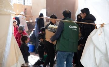 Concern staff in Şanlıurfa, Türkiye have been cooking hundreds of hot meals each day since the February 6th earthquake and deliverin
