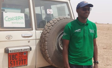 Prudence Ndolimana, area coordinator for Concern in Goz Beida, Chad.