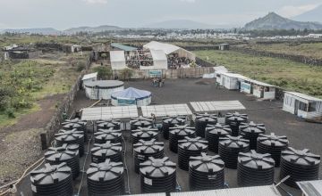 Concern's water treatment plant on the edge of Lake Kivu