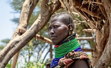 Ewalan Mojong is a mother-of-four living in Kangalita, Turkana. Her family were adversely impacted by the severe drought in the region. Ewalan now grows maize on irrigated land.
