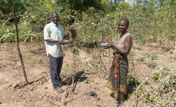 Couple farming in Malawi