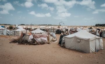 Al-Salam City IDP camp, Dar Saad district, Aden Governorate. Photo: Aamar Khalaf/Concern Worldwide