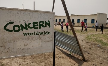 Bentiu A Primary School has benefited from a water network that Concern has maintained, making water collection points accessible to the wider community throughout Bentiu Town, former Unity State, South Sudan. (Photo: Michael Mulpeter/ Concern Worldwide)