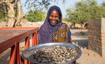 Hawa Abakebir (35) is the president of her fishing group in Bassa Bol, Lac Province, Chad. (Photo: Eugene Ikua/Concern Worldwide)