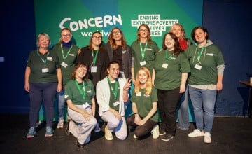 Concern staff at COP ON Festival