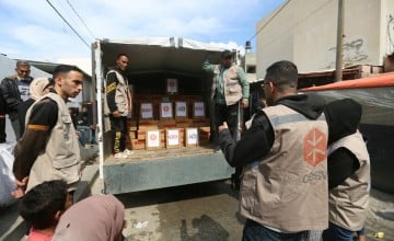 Concern Worldwide is supporting our Alliance2015 partner CESVI respond to the emergency in Gaza. CESVI has brought 18 tonnes of therapeutic food to 10 clinics and hospitals located in Rafah and Deir al-Balah to save severely malnourished children. Photo: CESVI