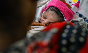 Jolita Maurice is just one day old