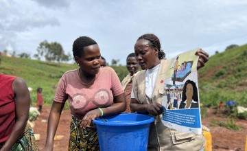 Congolese women-led organisation SOFEPADI carries out sensitization in the communities. Photo: SOFEPADI