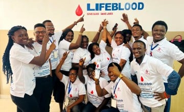 The team from LifeBlood