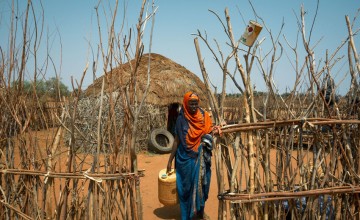 Programme participant Binta and mother of 8 now has access to safe drinking water, Afder Zone Somali Region, Ethiopia. Photo: Adnan Ahmed/ Concern Worldwide.