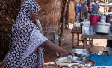 Woman cooking