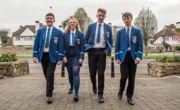 Rathmore Grammar, Belfast at the debates semi-finals in Dublin in 2017.