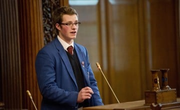 Coleraine Academic Institution's debating team took part in a relaunch pilot in 2015 in Belfast City Hall.