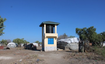 Concern installed water system. New Bandi Community eco-village, Tana River, Kenya. Photo: Charlotte Woellwarth/Concern Worldwide.