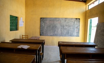 The interior of a primary classroom built by Concern in Sila, Chad as part of HOPE. Photo: Eugene Ikua/Concern Worldwide.