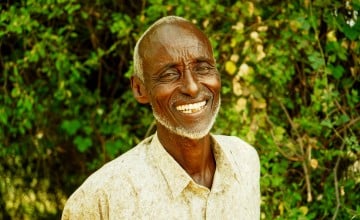 A smiling man