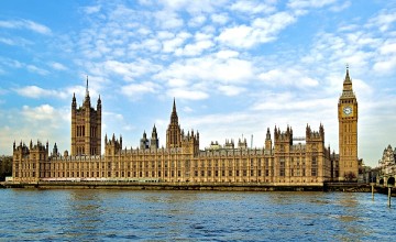Houses of Parliament with the Thames below